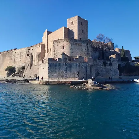 La perle de Collioure à 100 métres de la plage de sable fin avec piscine et parking Extérieur photo